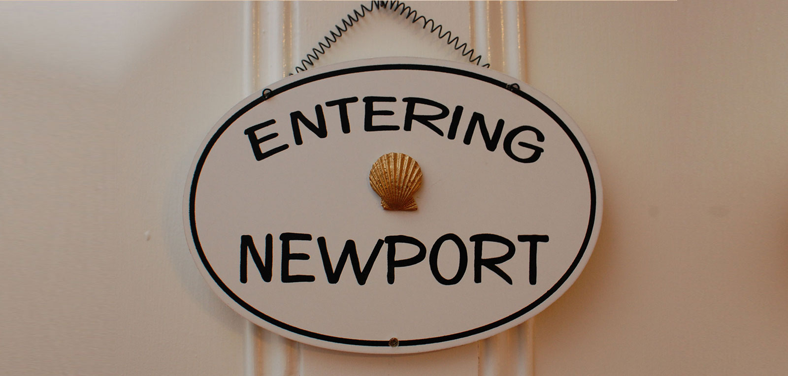 Entering Newport Sign | ADMIRAL SIMS B&B, Newport Rhode Island